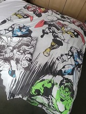 Marvel Super Hero Avengers Bedding Set Single Bed Duvet Cover and Pillow Case