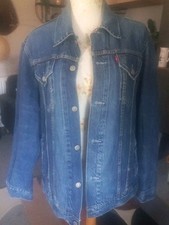 Vintage Levi's Jacket Mens Blue 72550 Denim Trucker Western USA Made Size Med M