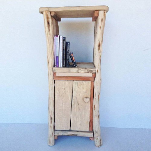 Rustic wooden storage cabinet - rustic,
