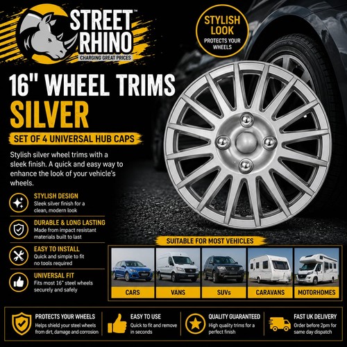 Wheel trims silver covers - silver,