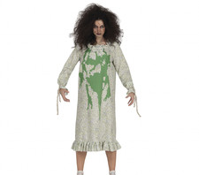 Zombie Possessed Girl Costume Exorcist Demon Ladies Halloween Fancy Dress nighty