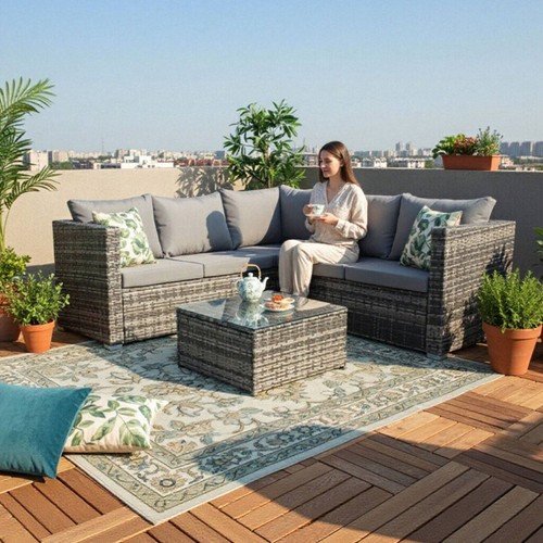Outdoor shape rattan - outdoor, sofa