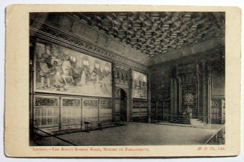 Postcard the king - king's, robing