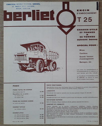 Berliet tipper truck - 25,