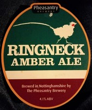 Pheasantry Brewery Ringneck Amber  Ale Pump clip