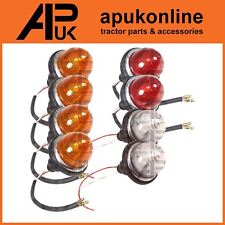 2 Rear Red Tail 2 Side Clear 4 Indicator Dome Light Lamp Vintage Lucas Type L594