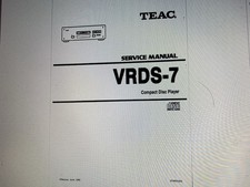 Teac Vrds-7 Service Manual