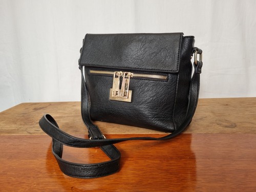 Dune london black faux leather - london,