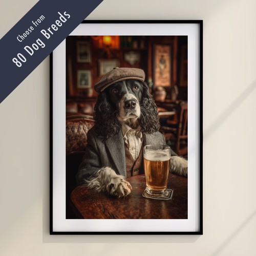 Funny dog drinking beer the - drinking,