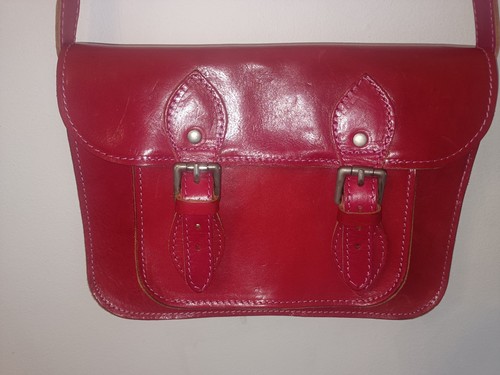 Vera pelle red - red, genuine