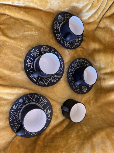 Habitat scraffito tea - scraffito, cups