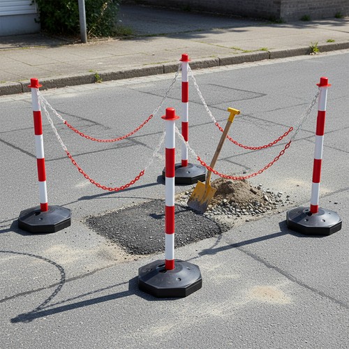 Safety barrier post set - safety,