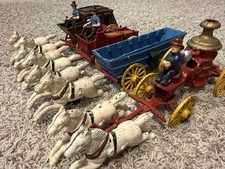 Set of 4 Horse Drawn Wagons -