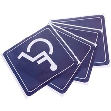  4 Pcs Disabled Stickers