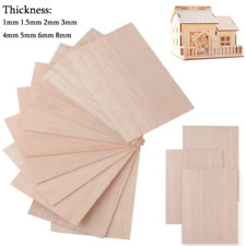 5Pcs 1-8mm Thicks Lightweight Wooden Plank Craft Board Model Building Carving