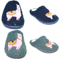 WOMENS ALPACA HARD SOLE FUR