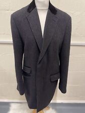 Ventuno 21 Mens Stylish Herringbone Wool Blend Lined Coat - Size 38R