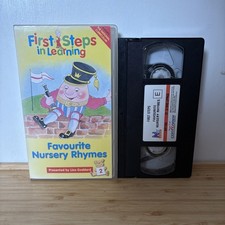 FAVOURITE NURSERY RHYMES - VHS VIDEO - FIRST STEPS IN LEARNING - CHILDRENS 