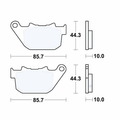 Trw brake pads - brake, sintered