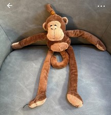 Keel Toys Brown Monkey Plush Toy with Pull-Through Arms and Legs