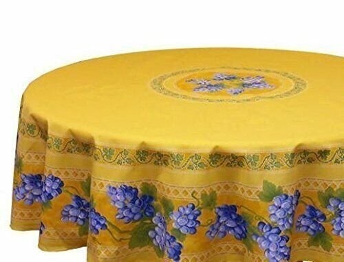Round grapes yellow - 68", cotton