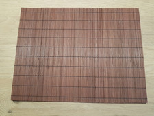 Bamboo Placemats (4 Pack) 30cm x 40cm Table Place Mats - Dark Brown Free Postage