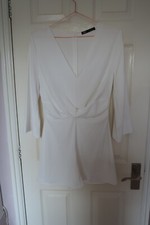Zara white playsuit - size S