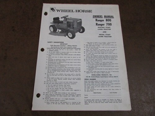 Wheel horse lawn - lawn, 800