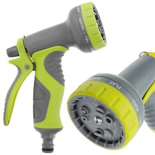 8 Function Garden Watering Spray Gun Hose Pipe Nozzle Car Wash Comfy Grip Handle