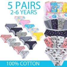 Girls Underpants 100% Cotton