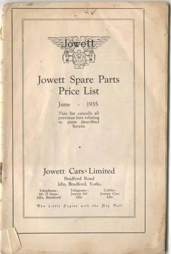 Jowett original illustrated