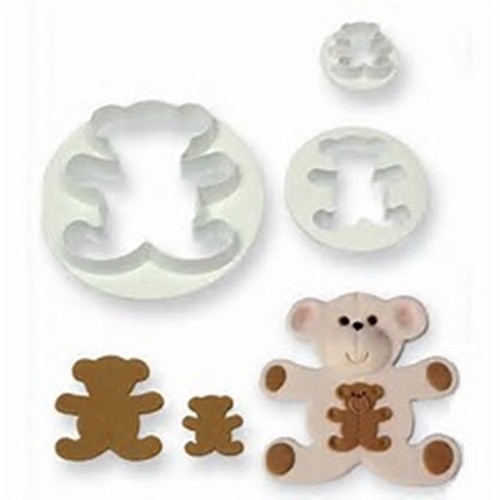 Biscuit cutters teddy set - teddy,