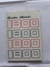 Austin Morris 1800 Drivers Handbook