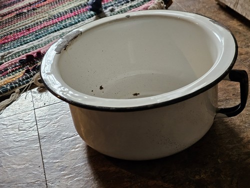 Vintage enamelware child size - enamelware,