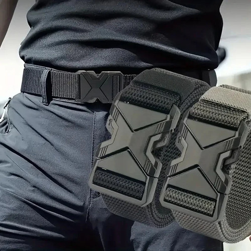 Quick release work belt - release,