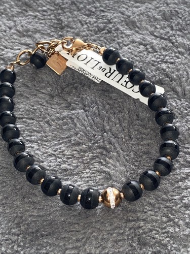 Coeur lion bead bracelet - coeur,