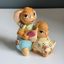 Vintage Pendelfin Studios Hand Painted Stone Craft England Dandy Rabbit T65