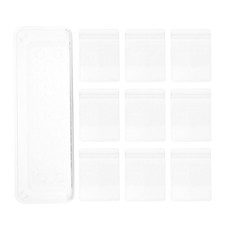 1 Set of Transparent Jewelry Storage Bag Earring Necklace Bag with Box