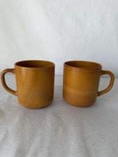 2 Vintage Arcopal Volcan Glass
