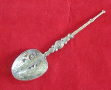 Vintage Decorative Silver Plated Anointing Spoon Replica 11cm Long (b)