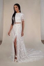 Bnwot All Who Wander Devyn Wedding Dress 12 10 Boho 2Piece Hippy Beach Festival