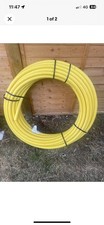 Yellow PE gas pipe 25 meters 20mm MDPE 