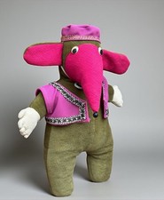 Vintage 1970s Womble Plush 48cm  Handmade / Kit Toy with Pink Waistcoat &Cap VGC