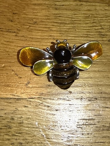 Bumble bee brooch black gold - bumble,