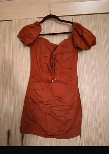 Polly rust mini dress - mini, uk
