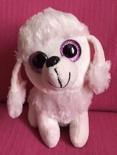 Asda Pink Poodle Dog With Big Eyes Soft Plush Toy 6” 