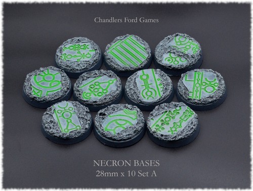 28mm necron bases 40k - necron, kill