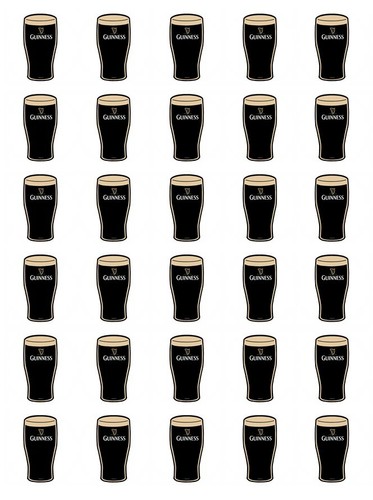 Edible guinness glass - glass, 30