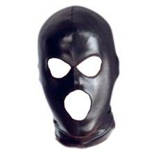 HOT Wet Look PVC Black Mask