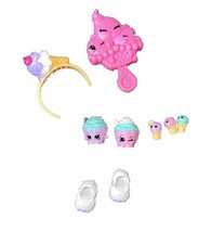Shopkins Shoppies Peppa Mint’s Gelati ,5 Ice Creams,Pink BRUSH, Head Band, Shoes